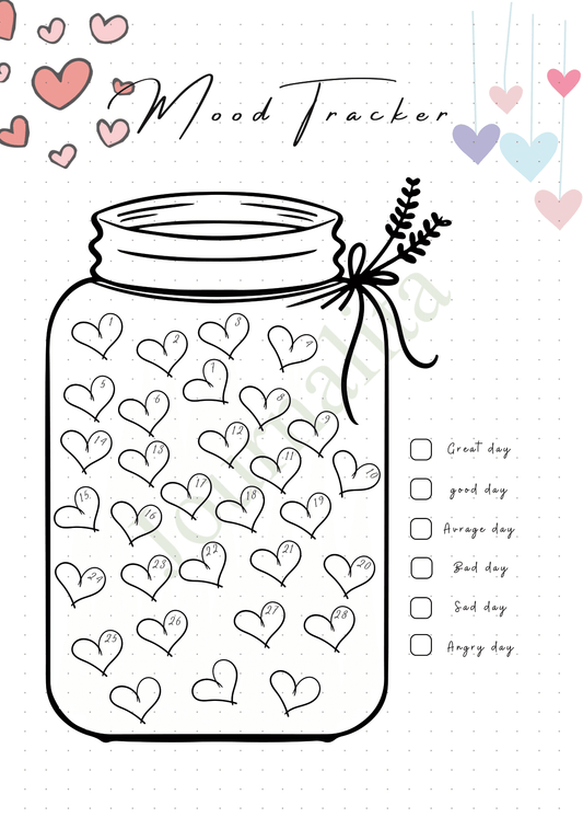 February Mood Tracker