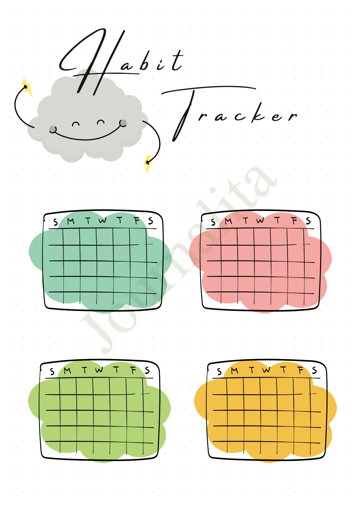 January Habit Tracker